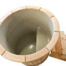 Hot Pot Oval Fiberglas Couple Thermoholz Hotpot Badefass Ch