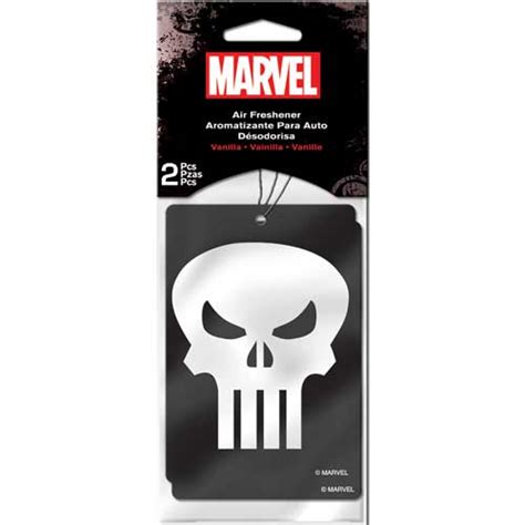 Plasticolor 005493r01 Marvel Punisher Skull Air Fresheners