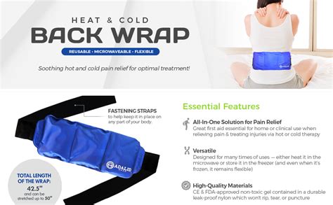 Amazon Back Gel Ice Pack Wrap Pain Relief Heat Pad For Hot Cold Therapy On Large Body