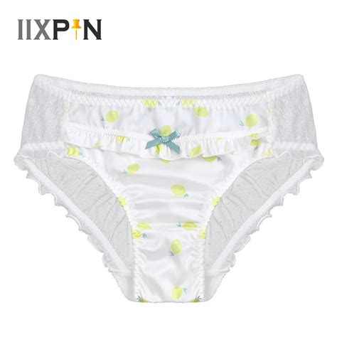 Mens See Through Mesh Lingerie Breathable Sissy Crossdress Cosplay Briefs Sexy Briefs Cartoon