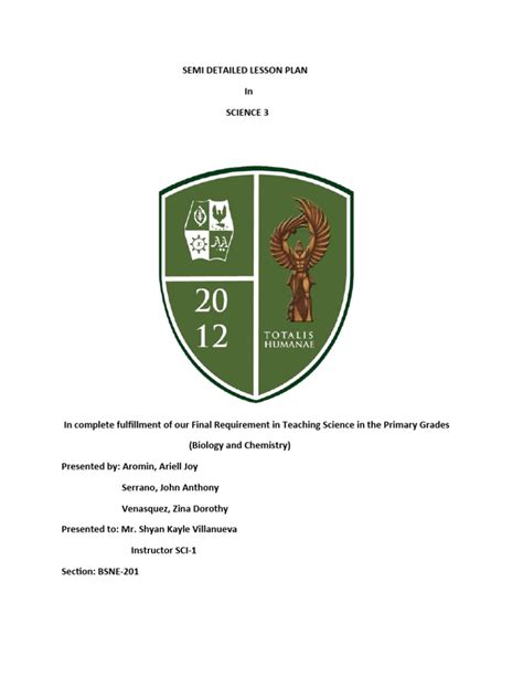 Semi Detailed Lesson Plan | PDF