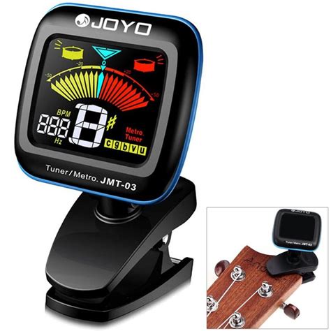 Joyo Jmt Clip On Degrees Rotation Color Lcd Guitar Tuner