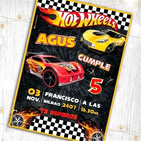 Hot Wheels Cumplea Os Invitacion Digital En Venta En Capital Federal Capital Federal Por S Lo
