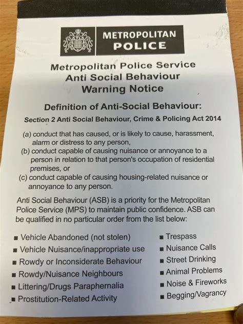 Asb Warning Camden Police — Nextdoor — Nextdoor