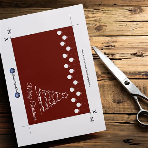 Christmas Printable Gift Card Christmas Card Set of 4 - Etsy