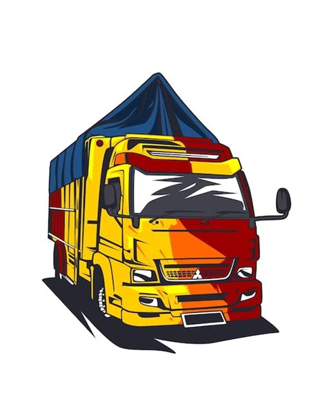 Premium Vector Vector Illustration Of Truck With Cargo