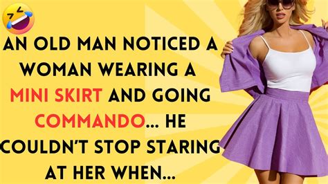 BEST JOKE OF THE DAY Woman Wearing Mini Skirt Goes Commando