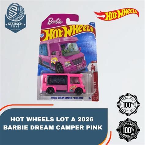 Jual Hot Wheels Barbie Dream Camper Pink Lot A Hotwheels Shopee