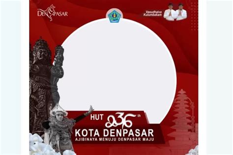 Dirgahayu Kota Denpasar Ke 236 Ini 3 Twibbon Ucapan Hari Jadi Atau Hut