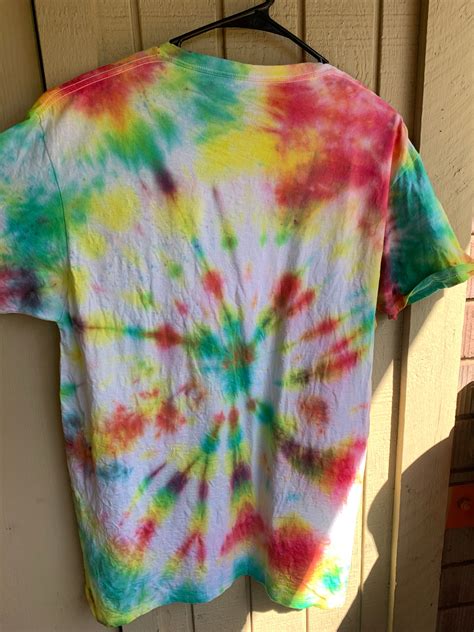 Rasta Tie Dye T Shirt Large Etsy