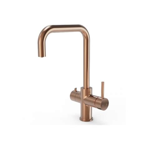 Ellsi In Hot Water Kitchen Sink Mixer Tap Brushed Copper