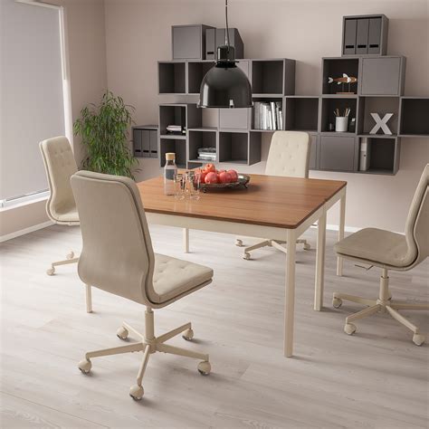 MULLFJÄLLET конференц-стул, на колесиках Naggen бежевый | IKEA Lietuva