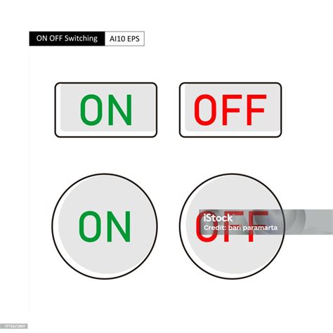 Кнопка On Off Режим Переключения Для Включения И Выключения Системы ...