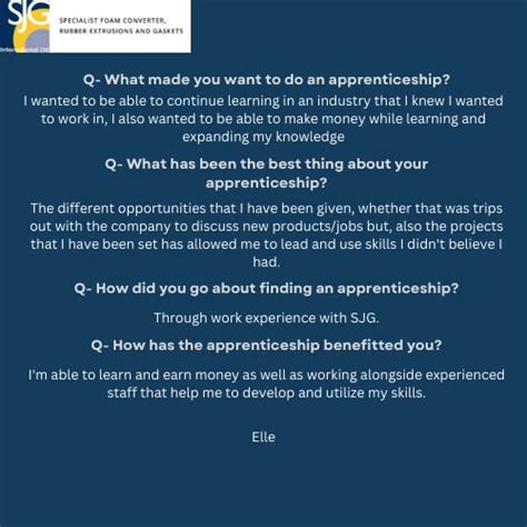 SJG International Ltd on LinkedIn: #apprenticeshipweek #apprentices # ...