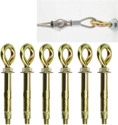 Afasoes Pcs Expansion Anchor Bolts M X Mm Expanding Eye Shield Bolt