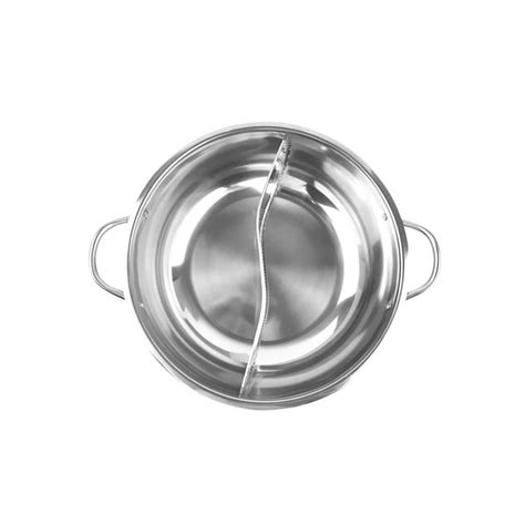 34cm Stainless Steel Twin Hot Pot Lid Kitchenware Crew