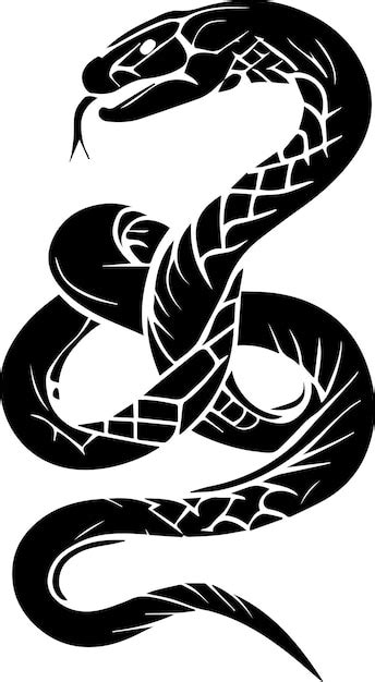 Premium Vector | Snake tattoo design illustration