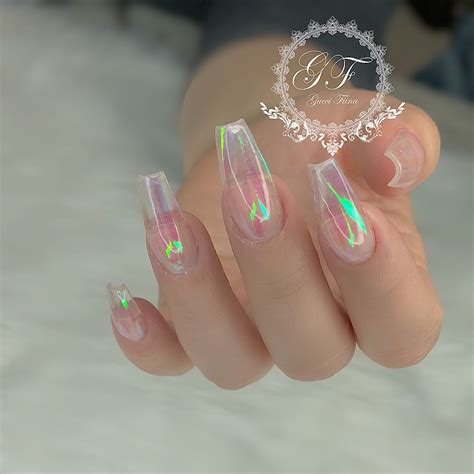 𝔖𝔏 𝔉𝔦𝔦𝔫𝔞 On Instagram “🌈” Clear Nail Designs Acrylic Nail Designs Coffin Nails Designs