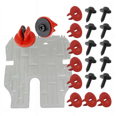 Mduoduo Engine Undertray Cover Clips Bottom Cover Shield Guard for Ford