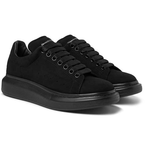 Alexander McQueen Exaggerated-Sole Suede Sneakers in Black for Men - Lyst