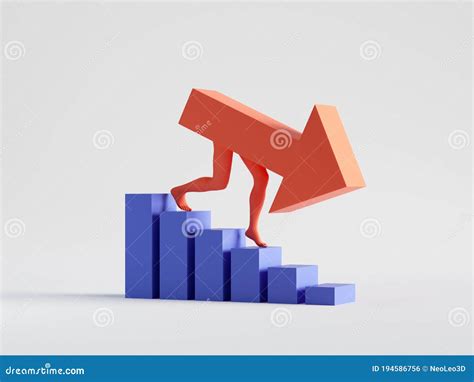 man  decreasing chart cartoon vector cartoondealercom
