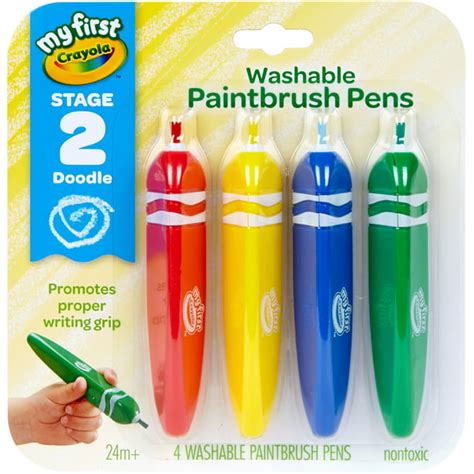 Crayola My First Washable Paintbrush Pens For Toddlers