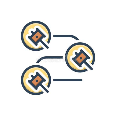 color illustration icon  legal process legal  lawful stock