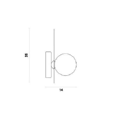 ARANDELA METAL IBIRA NUDE E PRETO X CM G HL Light Center Iluminação e Decoração