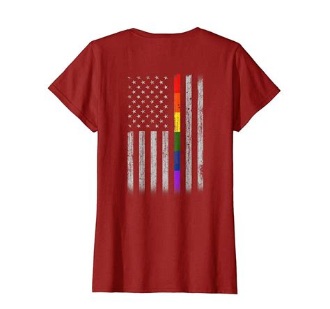 Rainbow Lesbian Gay Pride Lgbt America Flag T Shirt Minaze