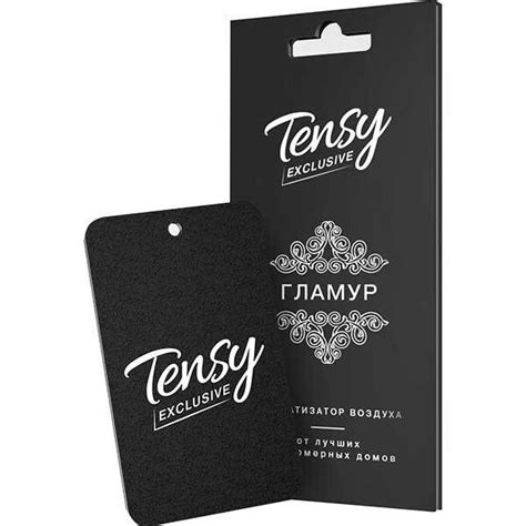 Ароматизатор подвесной пластина Tensy Exclusive, Гламур (Can-can ...