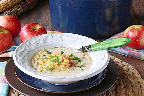 Apple Corn Chowder Kudos Kitchen By Renee