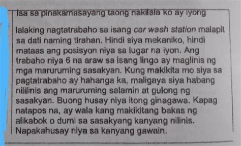 1 Bilang Mag Aaral Anong Pagpapahalaga Ang Taglay Ng Tauhan Sa