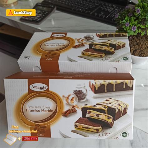 Jual Amanda Brownies Kukus Tiramisu Marble Oleh Oleh Khas Bandung