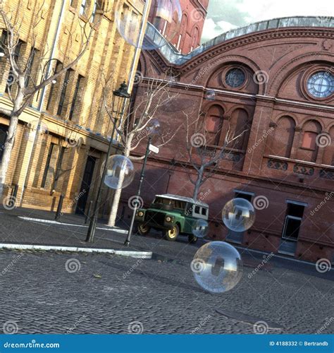 Urban Dream stock photo. Image of berlin, cityscape, puddles - 4188332