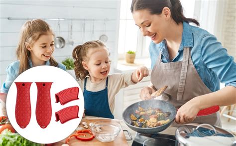 Amazon Pack Silicone Hot Handle Holder Cover Cast Iron Handle Cover Silicone Pot Holders