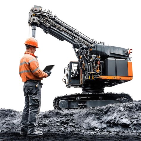 miner operator control  computer tablet drilling machine  coal