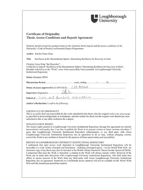 Phd Thesis Sample 2015 Pdf Psychological Resilience Methodology
