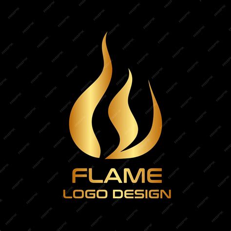 flame vector logo design premium vector