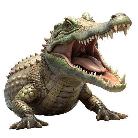 Dibujos Animados De Caimán Con La Boca Abierta