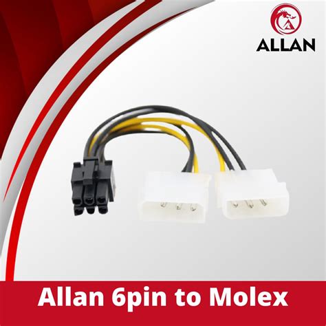 Allan Ide Dual Pin Molex Ide Male To Pin Female Pci E Y Molex Ide