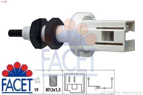 FACET 7 1250 Bremslichtschalter Schalter Bremslicht für Iveco