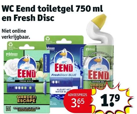 WC Eend Toiletgel 750 Ml En Fresh Disc Aanbieding Bij Kruidvat