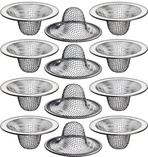 12 Pack 2125 Top 1 Basket Mesh Sink Drain Strainer Hair Catcher