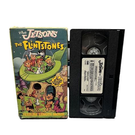 THE JETSONS MEET the Flintstones Movie VHS Video Tape 1989 Hanna