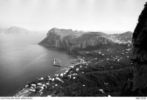 Isle Di Capri Italy C 1943 View Ofthe Harbour Taken From The