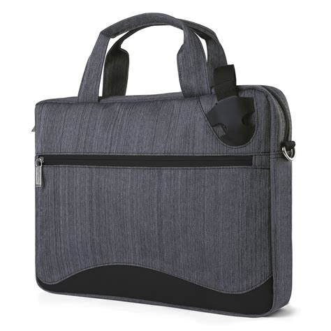15.6 Inch Laptop Messenger Bag for Men Women, Water Resistant Nylon