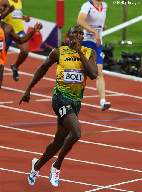 Olympics — Shhh The Pic Is Of Usain Bolt After Winning The