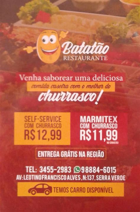 Menu em Batatão Restaurante e Hamburgueria Belo Horizonte