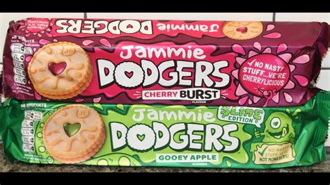 Jammie Dodgers Cherry Burst And Gooey Apple Slime Edition Review Youtube