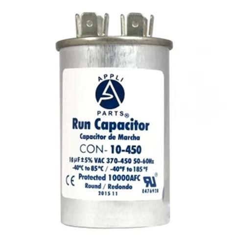 Capacitor Trabajo Aire Acondicionado Uf Mfd Vac